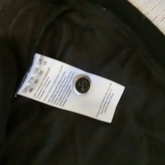 Frank Walder black button-up furry vest sz 16 - Picture 6 of 6